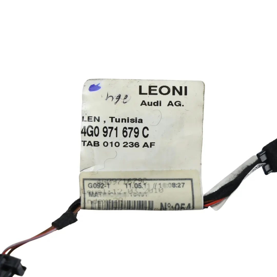 Audi A6 C7 A7 4G Glove Box Light Lamp Wiring Harness Loom Cable - SKU 4G0971679C - Part number 4G0971679C