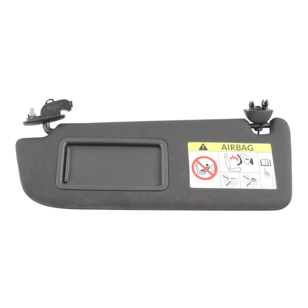 Audi A7 4G Front Illuminated Sun Visor Shade Left N/S Black - SKU RHD-4G2857551C - Part number 4G2857551C