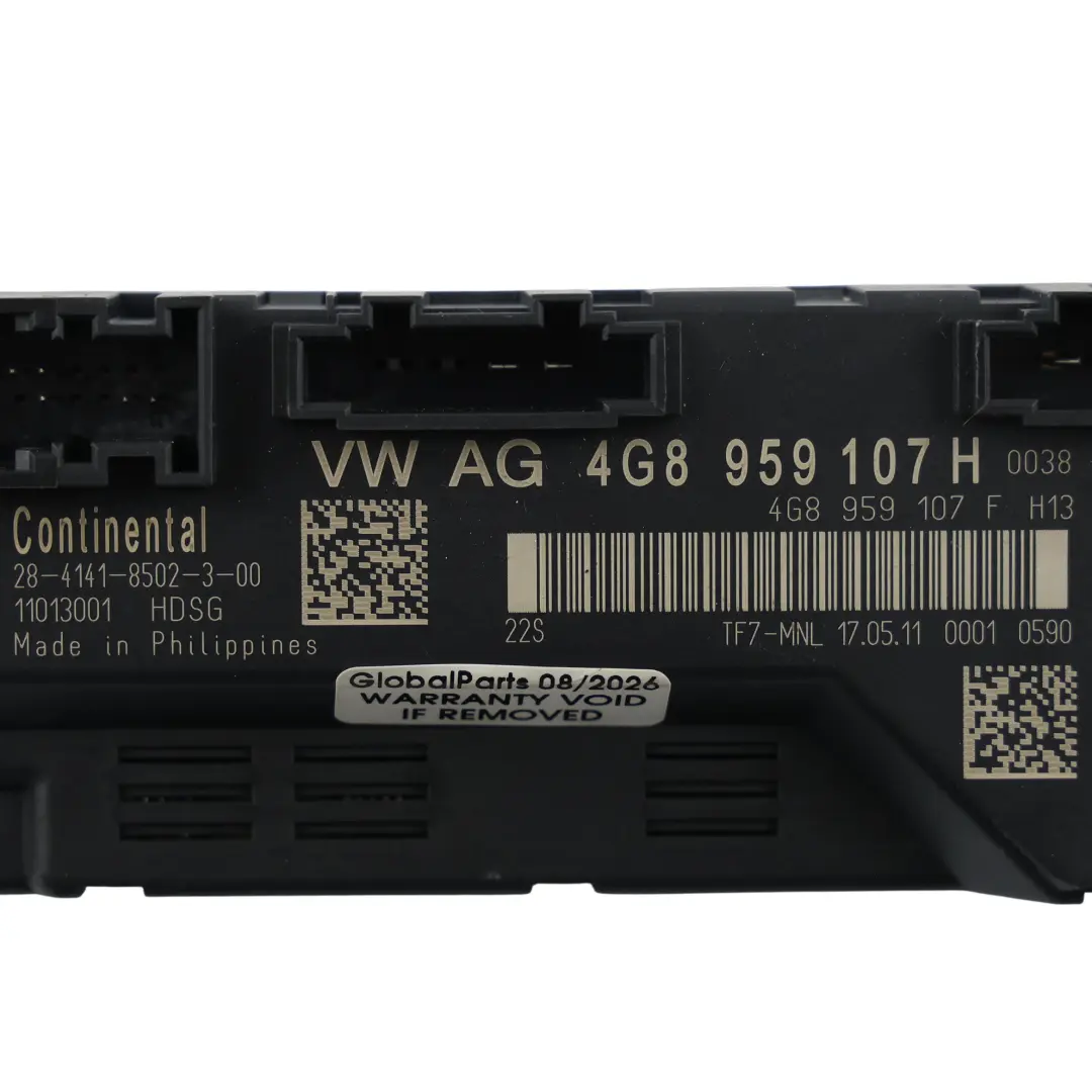 Bootlid Control Module Unit to Audi A7 4G Electric Tailgate with Part number 4G8959107H Audi A7 4G Electric Tailgate Bootlid Control Module Unit - SKU 4G8959107H - Part number 4G8959107H