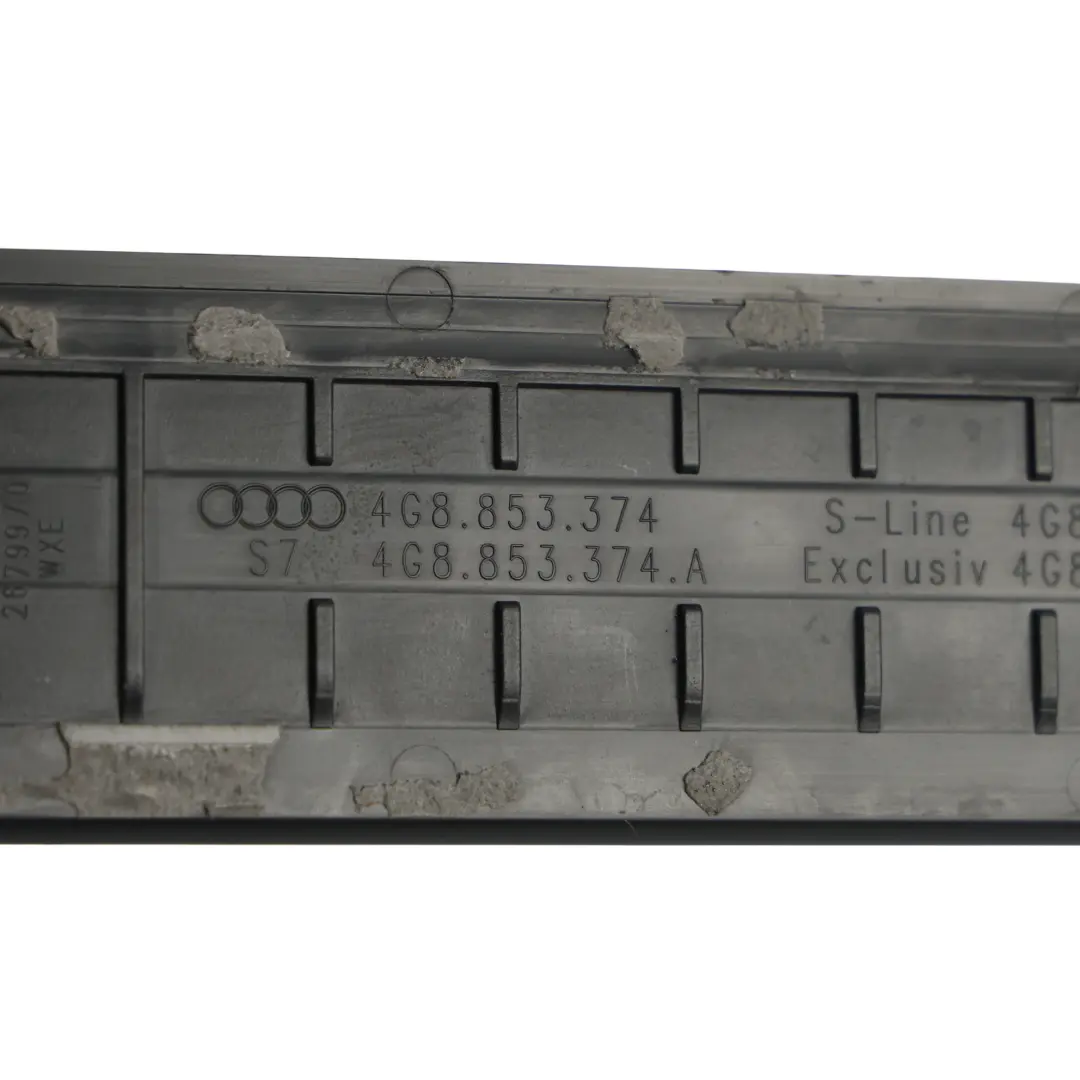 Front Door Sill Trip Strip Moulding S-Line Right O/S 4G8853376B to Audi A7 4G with Part number 4G8853374B Audi A7 4G Front Door Sill Trip Strip Moulding S-Line Right O/S 4G8853376B - SKU 4G8853374B - Part number 4G8853374B