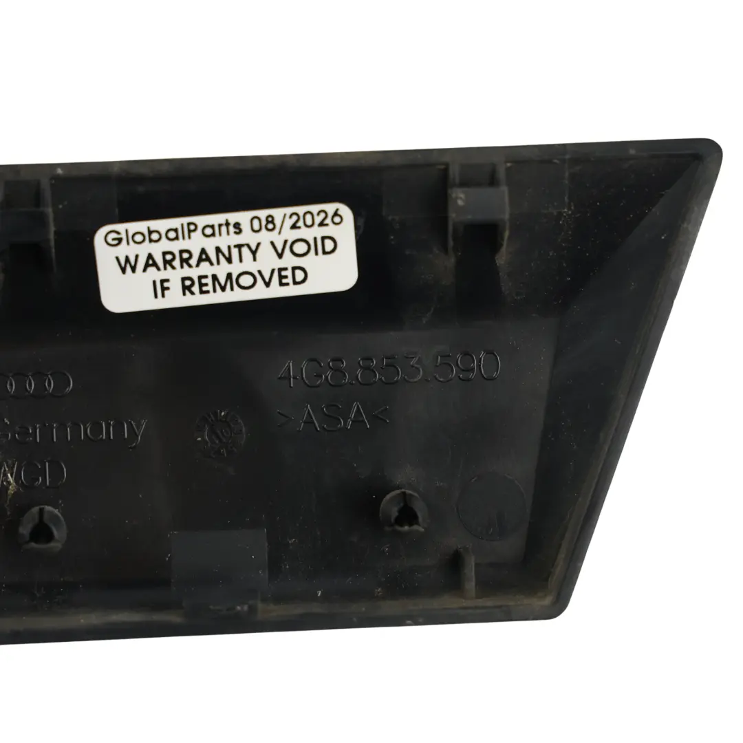 B-Pillar Lower Trim Cover Insert Black Right O/S to Audi A7 4G with Part number 4G8853590 Audi A7 4G B-Pillar Lower Trim Cover Insert Black Right O/S - SKU 4G8853590 - Part number 4G8853590