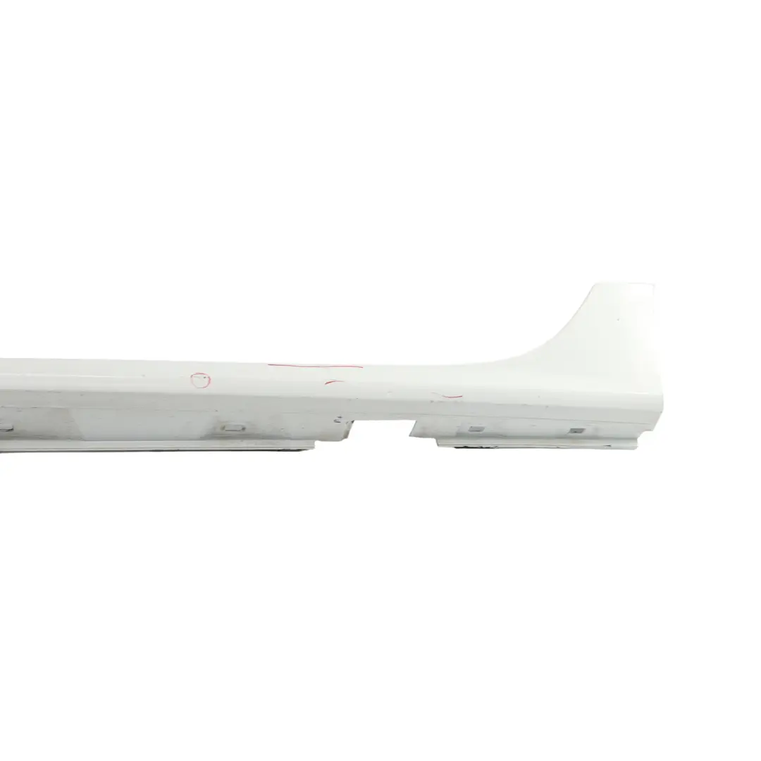 Audi A7 4G8 Side Skirt Door Sill Cover Left N/S Glacier White - S9R - SKU 4G8853855M-MGW - Part number 4G8853855M