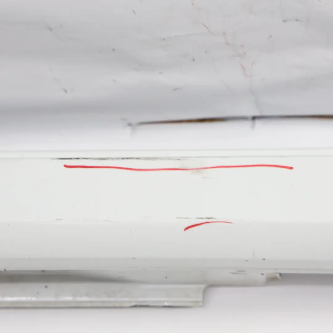 Audi A7 4G8 Side Skirt Door Sill Cover Left N/S Glacier White - S9R - SKU 4G8853855M-MGW - Part number 4G8853855M