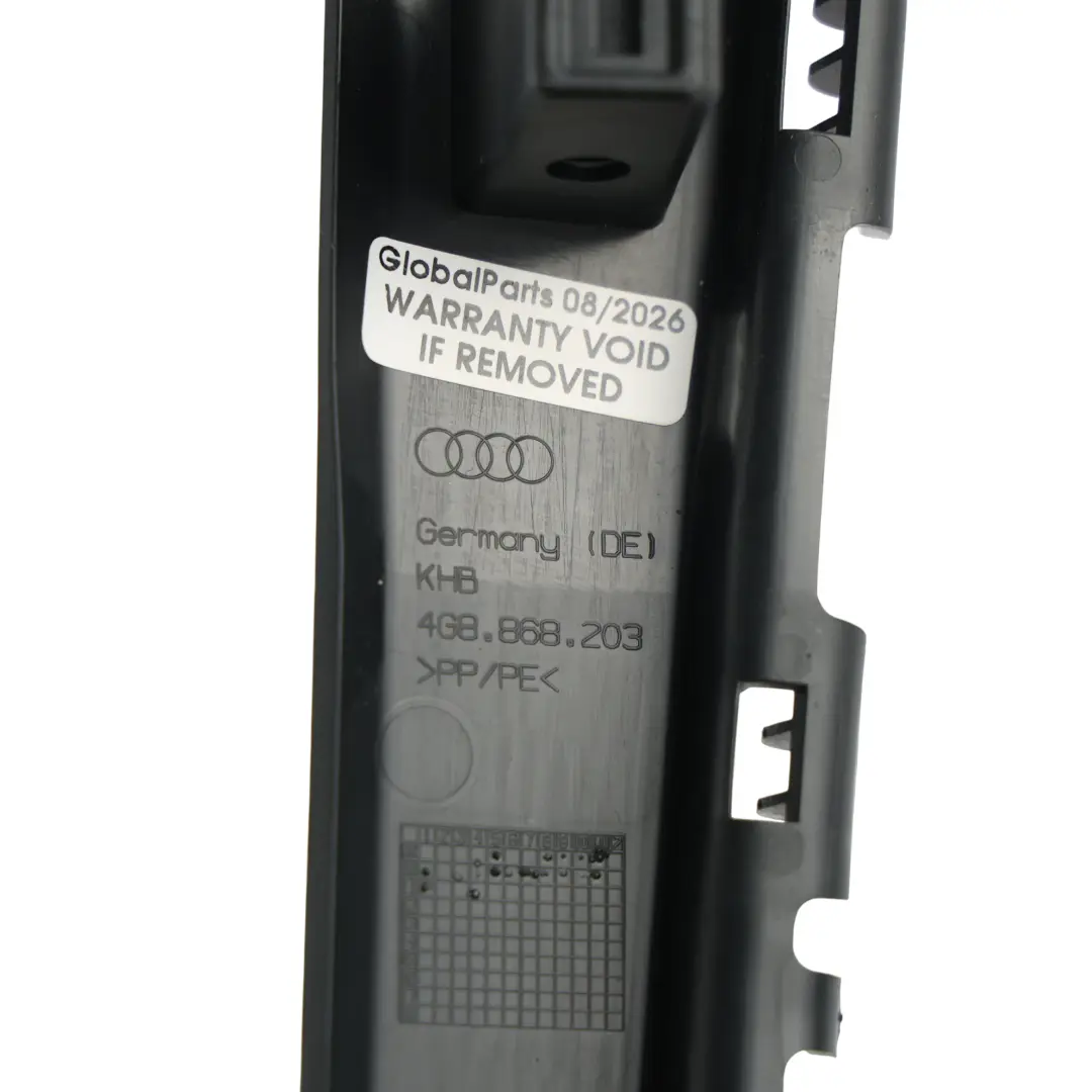 Audi A7 4G Moldura Pilar A Panel Lateral Inferior Izquierdo - SKU 4G8868203 - Número de pieza 4G8868203