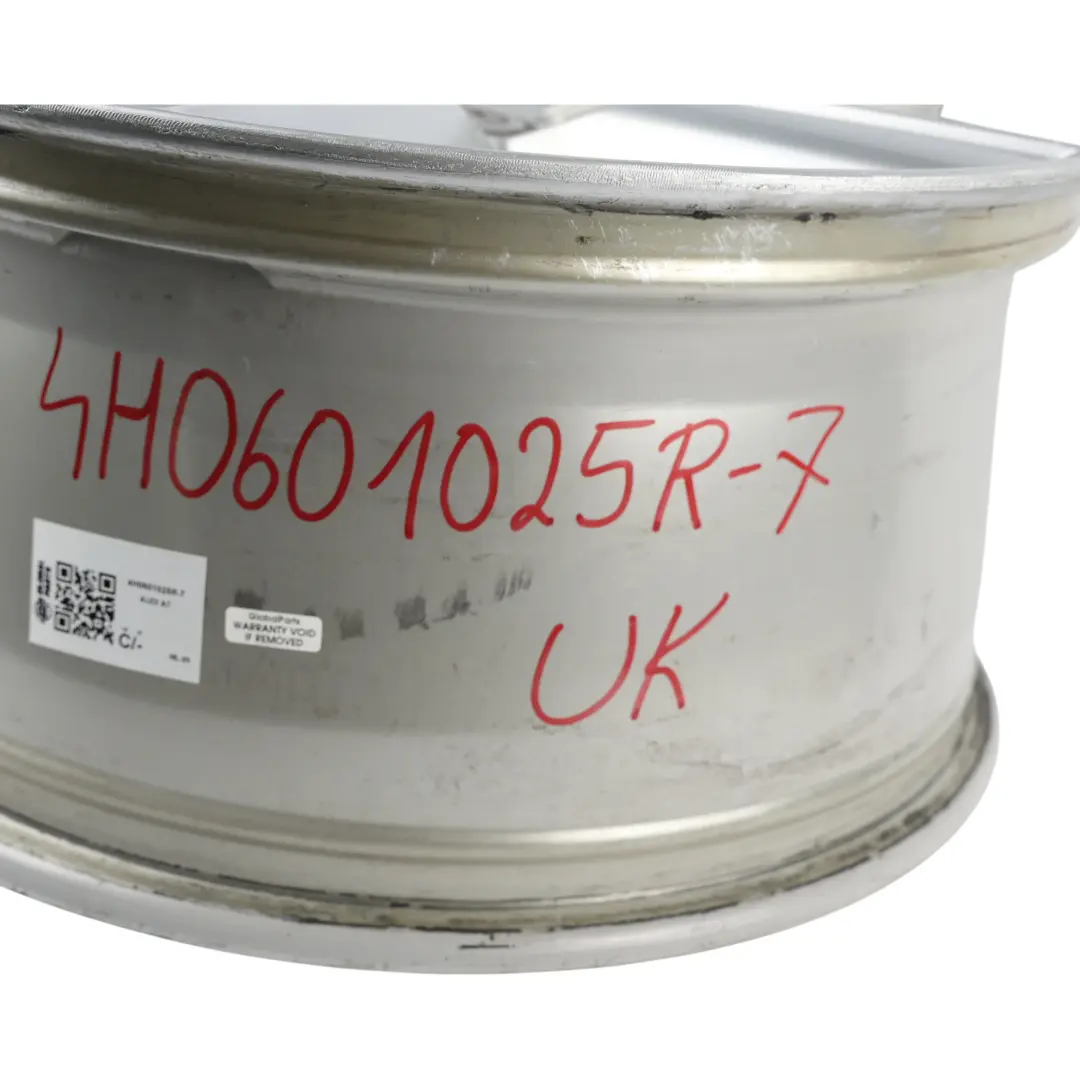 Audi A7 4G A8 4H Silver Wheel Alloy Rim 19" 9J ET:32 Star Spoke - SKU 4H0601025R-7 - Part number 4H0601025R