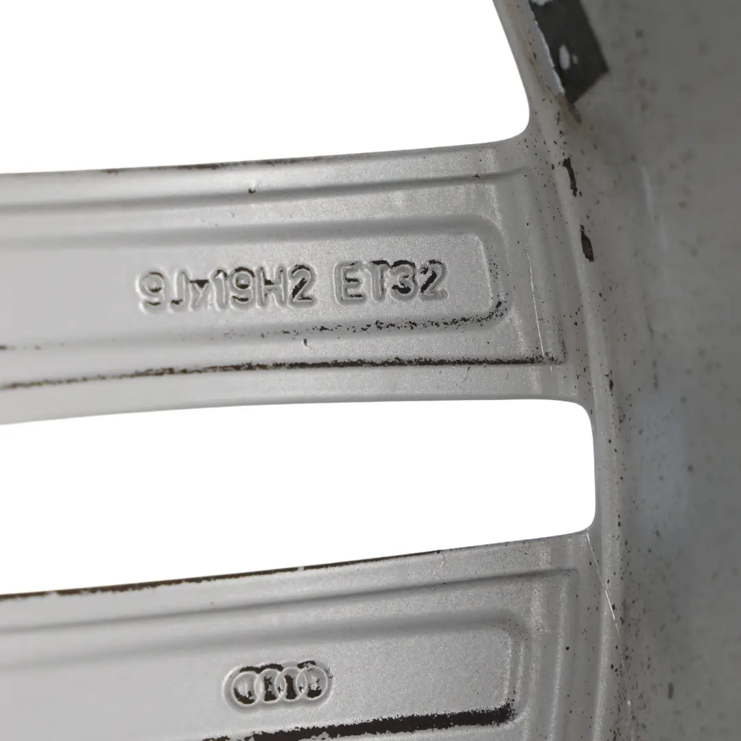 Audi A7 4G A8 4H Silver Wheel Alloy Rim 19" 9J ET:32 Star Spoke - SKU 4H0601025R-7 - Part number 4H0601025R
