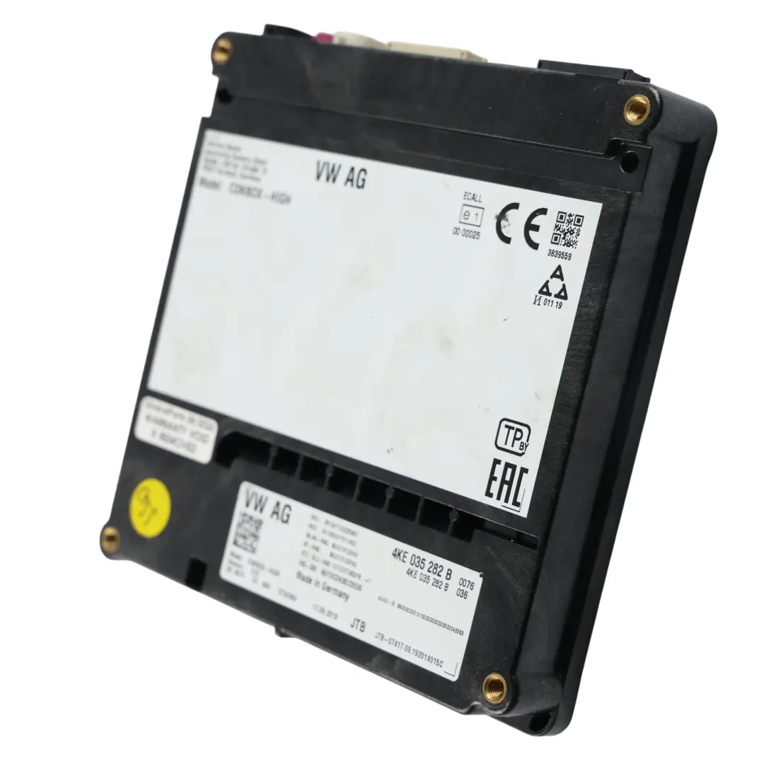 Audi A4 B9 Bluetooth Telematik Steuergerät Kommunikationsmodul - SKU 4KE035282B - Teilenummer 4KE035282B