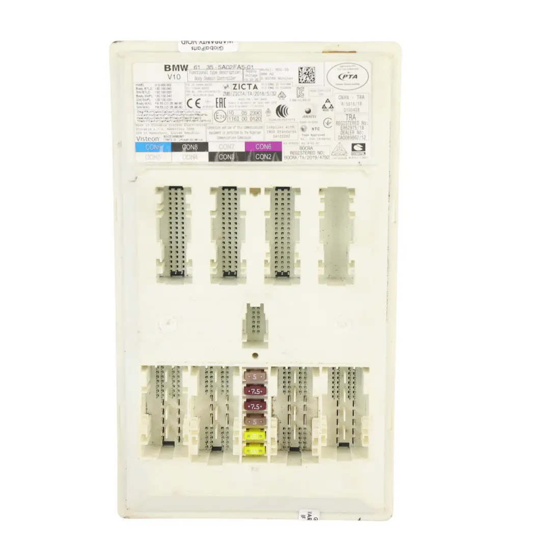 BMW G20 F40 F44 Body Control Module Control Unit 2.0 Petrol 330e B48X - SKU 5A02FA5 - Part number 5A02FA5