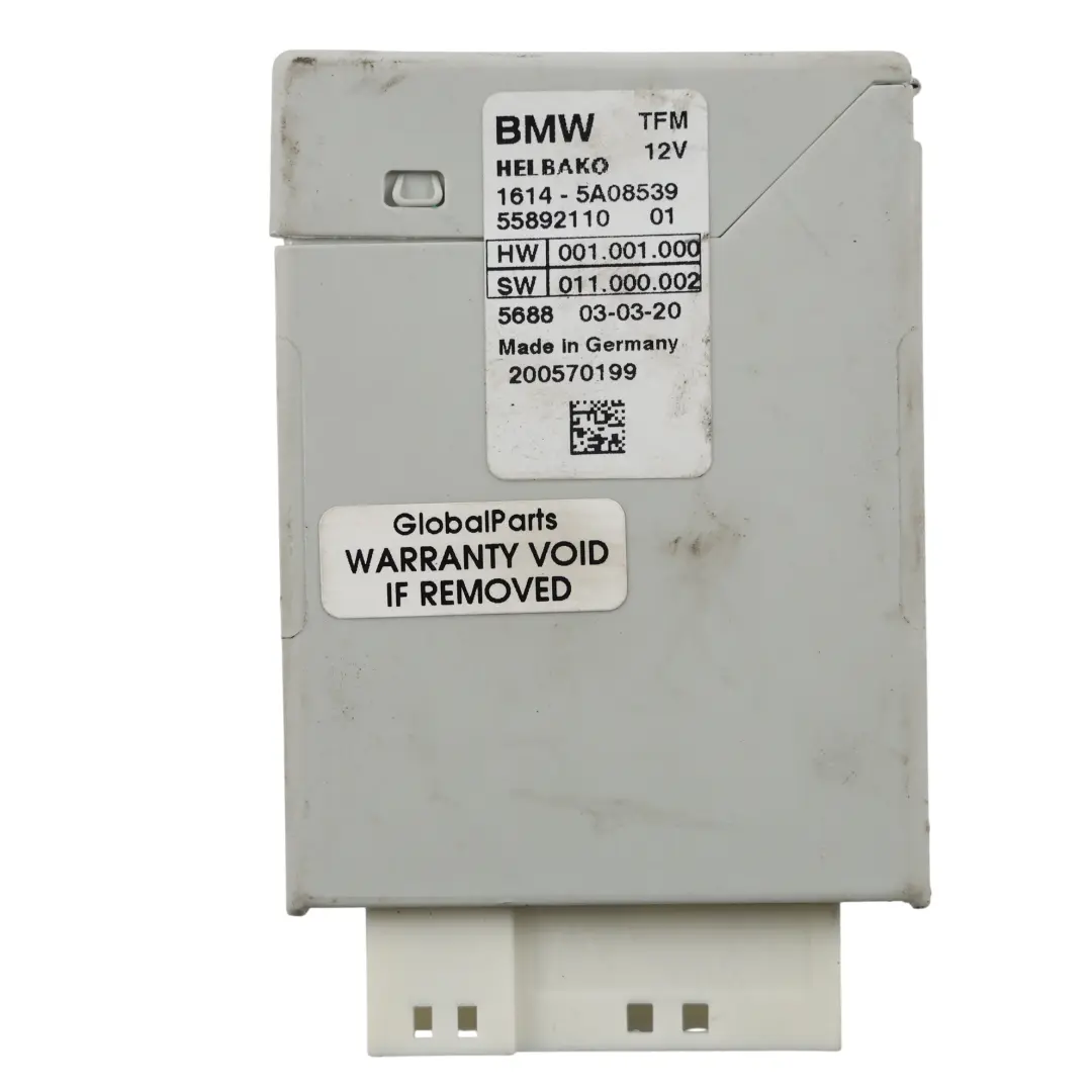 BMW G20 G21 330e Hybrid Fuel Pump Control Module ECU - SKU 5A08539 - Part number 5A08539