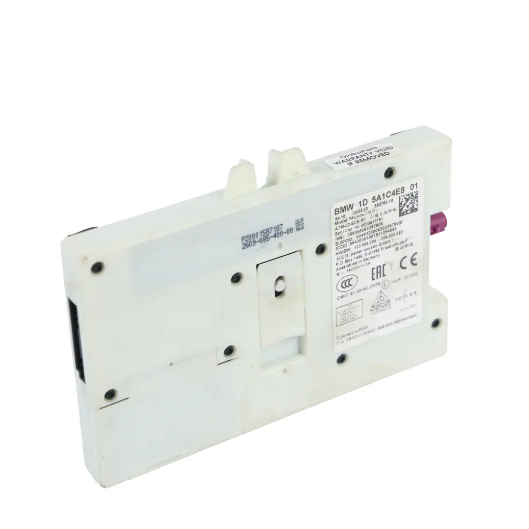 BMW G20 G21 Telematics Bluetooth Communication Control Module - SKU 5A1C4E8 - Part number 5A1C4E8