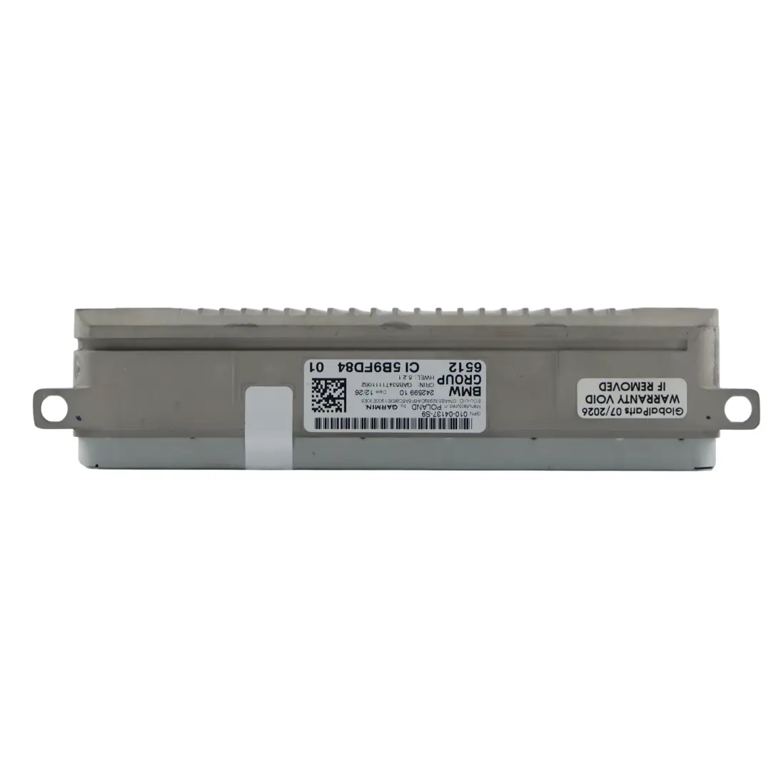 Mini F65 F66 F67 Garmin Head Unit Audio Navigation - SKU 5B9FD84 - Part number 5B9FD84