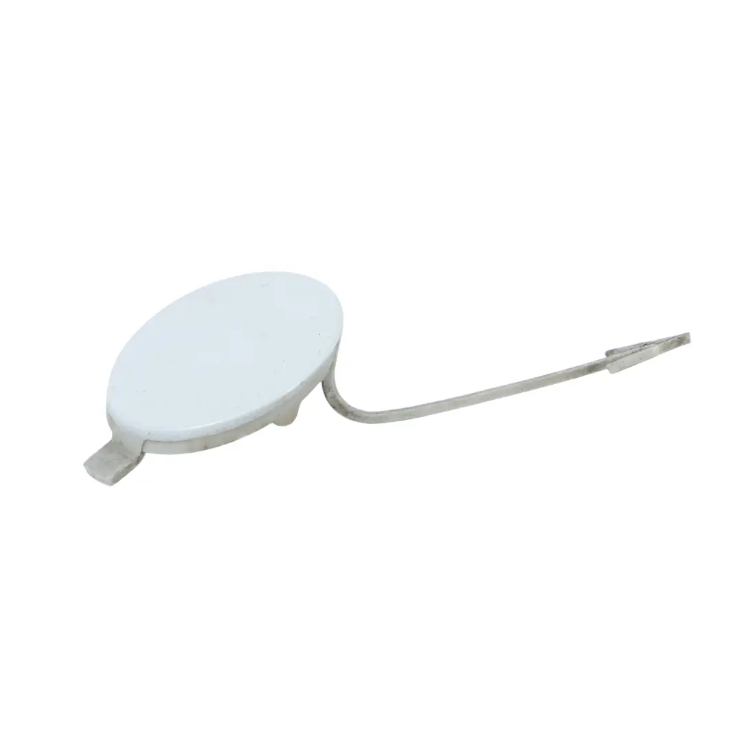 Skoda Octavia Mk3 Front Bumper Flap Towing Eye Hook Cover Moon White - S9R - SKU 5E0807241A-MOW - Part number 5E0807241A