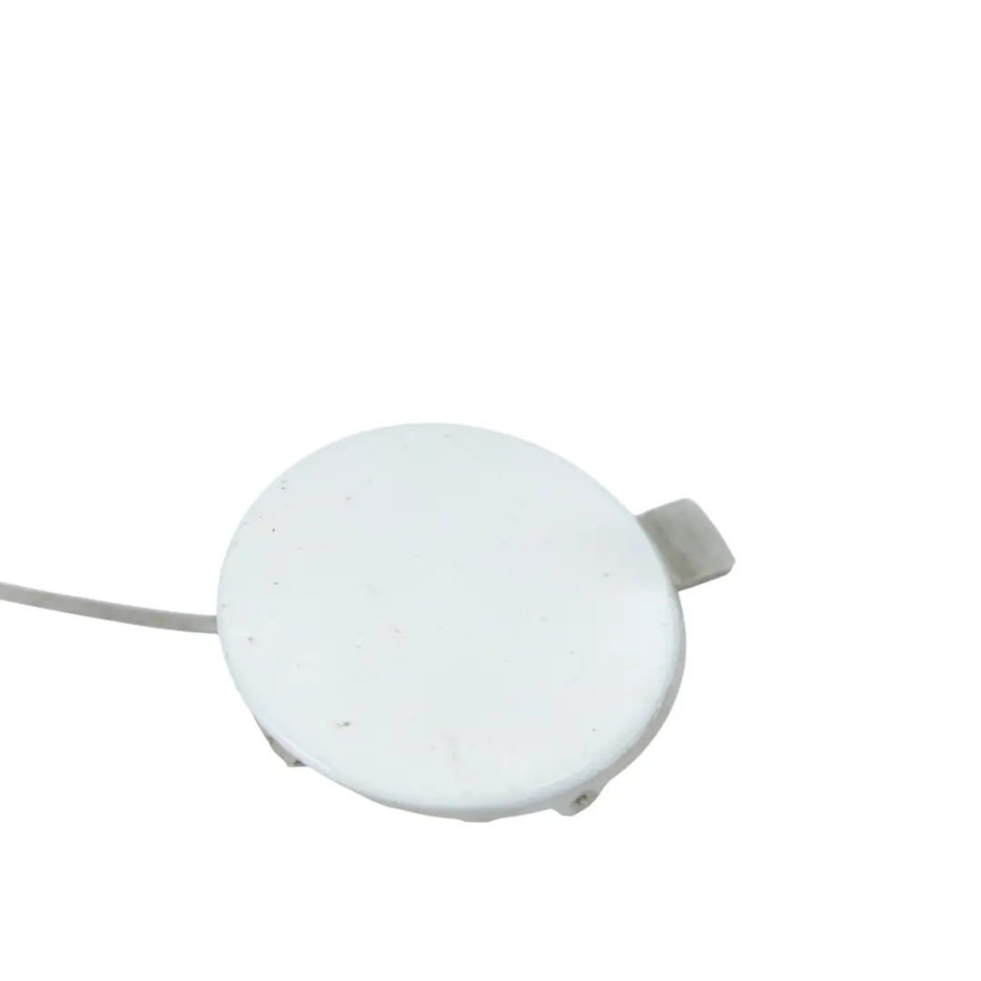 Mk3 Front Bumper Flap Towing Eye Hook Cover Moon White - S9R to Skoda Octavia with Part number 5E0807241A Skoda Octavia Mk3 Front Bumper Flap Towing Eye Hook Cover Moon White - S9R - SKU 5E0807241A-MOW - Part number 5E0807241A