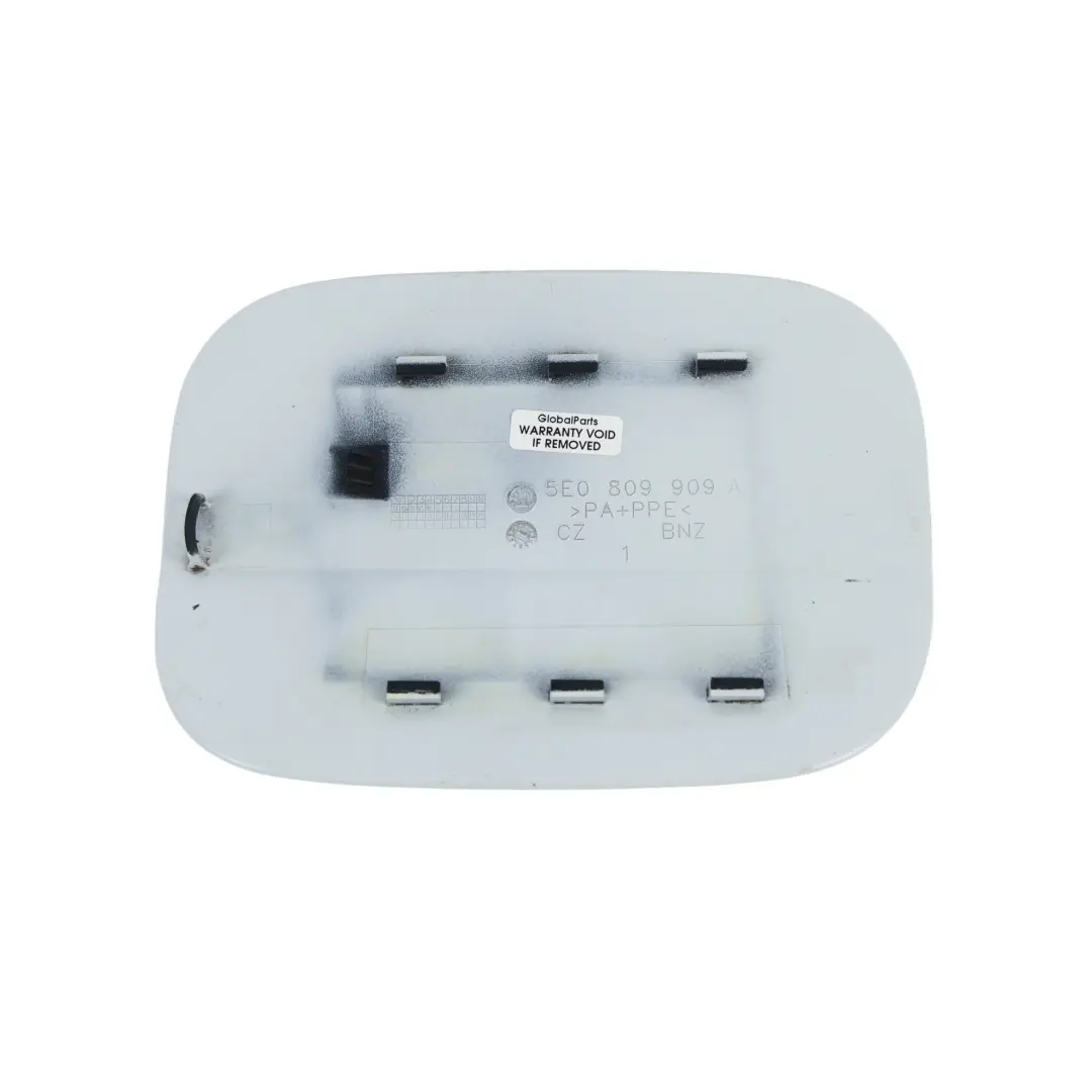 Skoda Octavia Mk3 Fuel Flap Cover Fill In Filler Cap Moon White Metallic - S9R - SKU 5E0809909A-MOW - Part number 5E0809909A