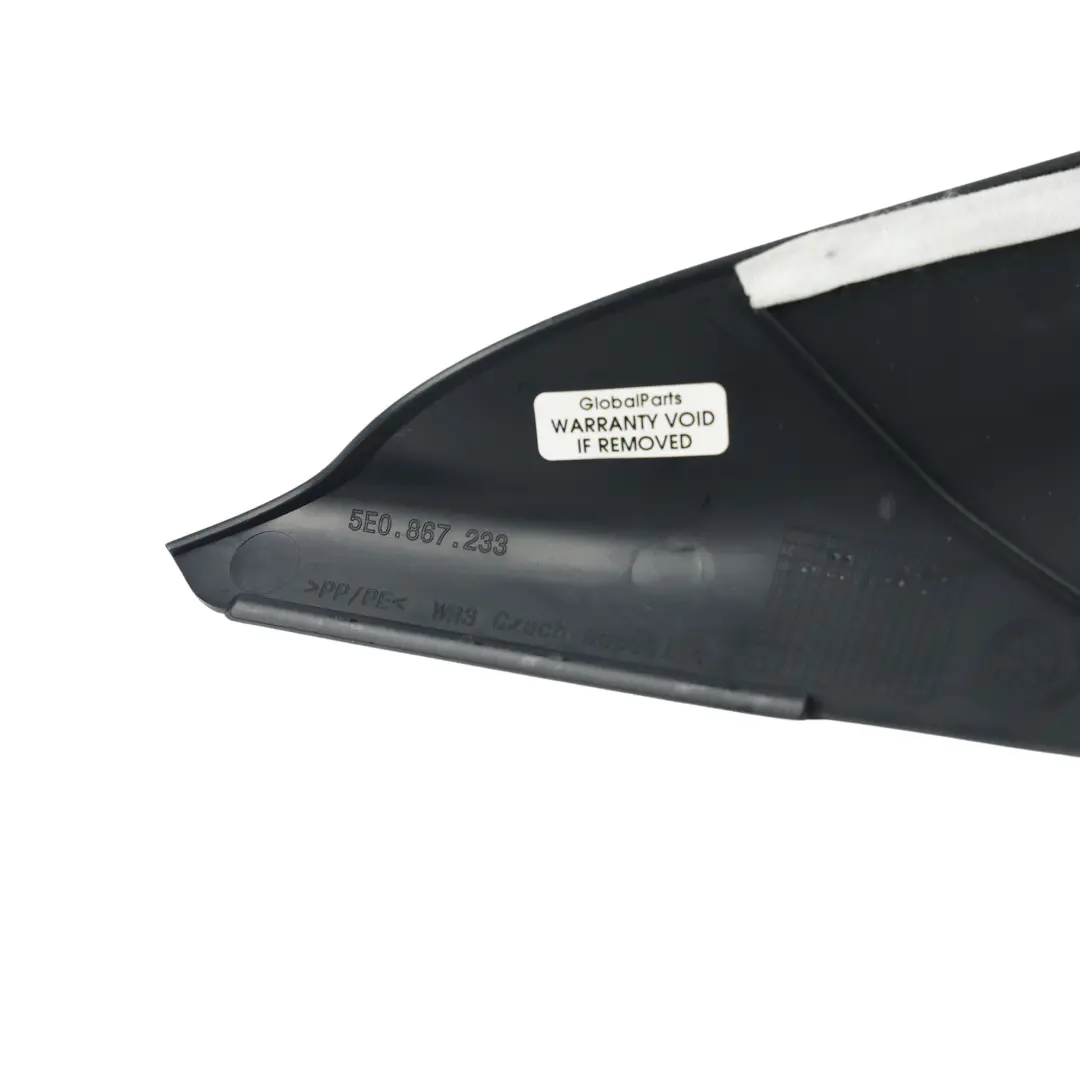 Skoda Octavia 5E Rivestimento Montante A Copertura Nero Sinistro - SKU 5E0867233-1 - Numero di parte 5E0867233