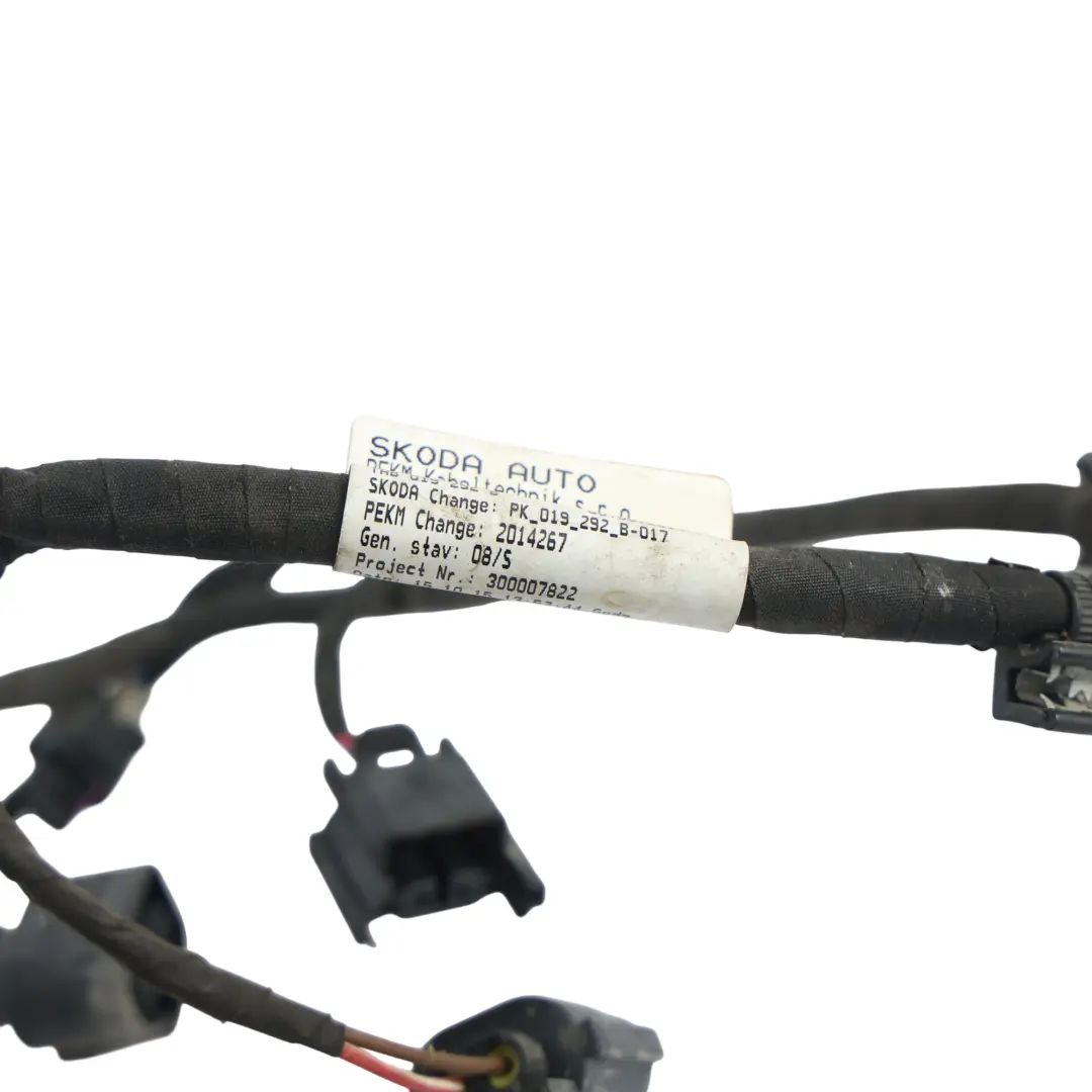 Skoda Octavia MK3 Cableado Arnés Parachoques Delantero Sensor - SKU 5E0971095CC - Número de pieza 5E0971095CC