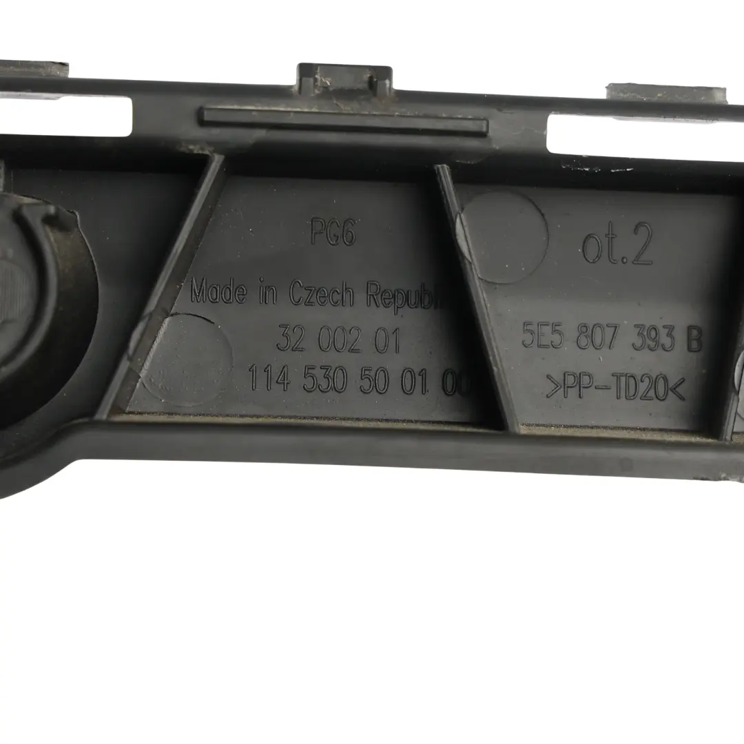 Skoda Octavia 5E Staffa Supporto Paraurti Posteriore Sinistro - SKU 5E5807393B - Numero di parte 5E5807393B