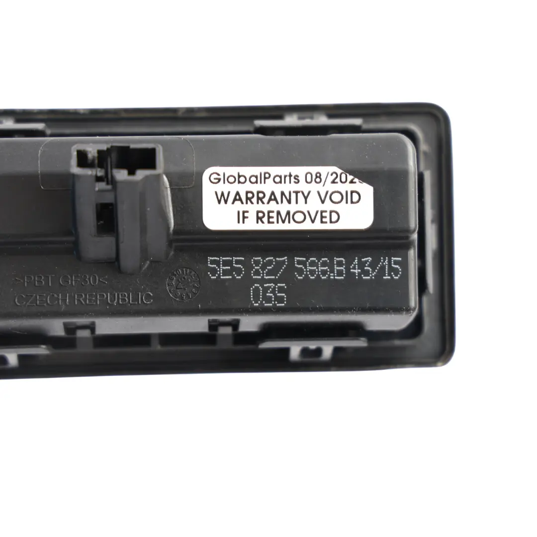 Skoda Octavia Mk3 Boot Trunk Lid Tailgate Opening Switch Button - SKU 5E5827566B - Part number 5E5827566B