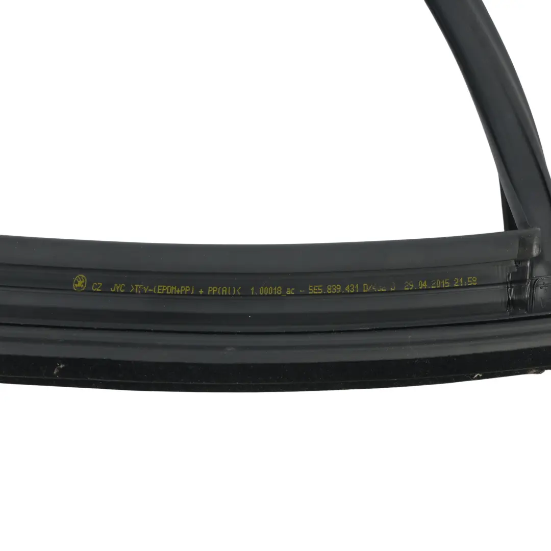 Door Window Guide Run Channel Sedan Rear Left N/S to Skoda Octavia RS 5E with Part number 5E5839431D Skoda Octavia RS 5E Door Window Guide Run Channel Sedan Rear Left N/S - SKU 5E5839431D - Part number 5E5839431D