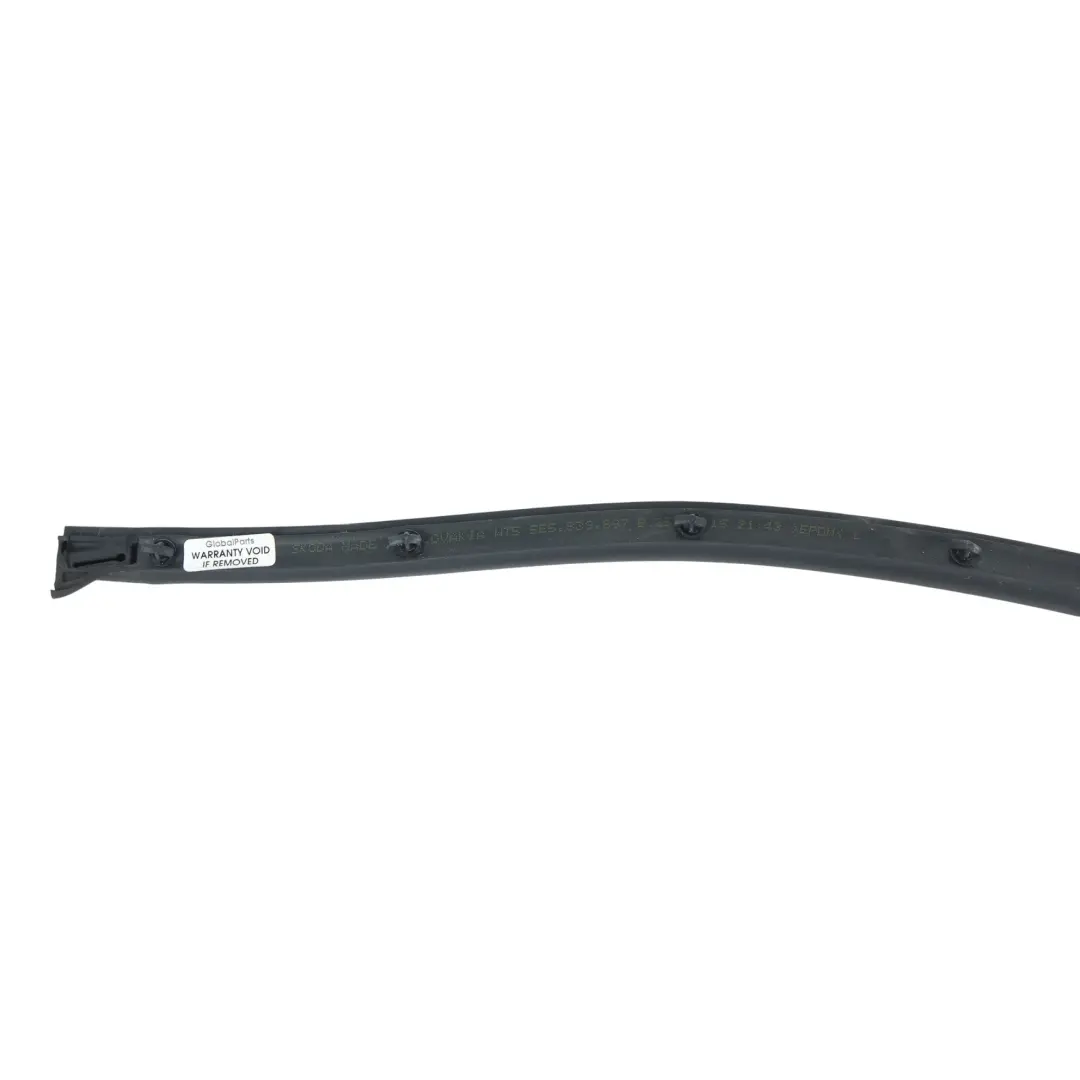 Skoda Octavia RS 5E Rear Door Seal Rubber Gasket Outer Left N/S - SKU 5E5839697C - Part number 5E5839697C