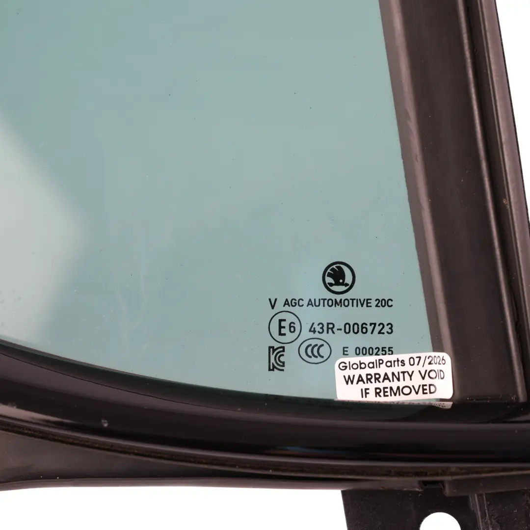 Skoda Octavia Mk4 Rear Fixed Quarter Glass With Seal Gasket Right O/S - SKU 5E6845210 - Part number 5E6845210