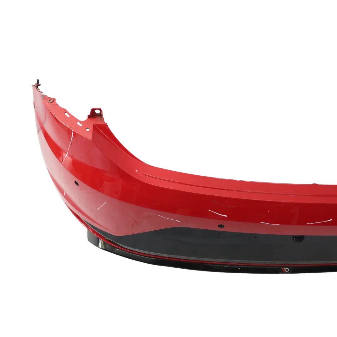 Mk3 Hatchback Rear Bumper Panel Cupra Cover Trim Emotion Red - S3H to Seat Leon with Part number 5F0807217GS Seat Leon Mk3 Hatchback Rear Bumper Panel Cupra Cover Trim Emotion Red - S3H - SKU 5F0807421E-EMR1 - Part number 5F0807217GS