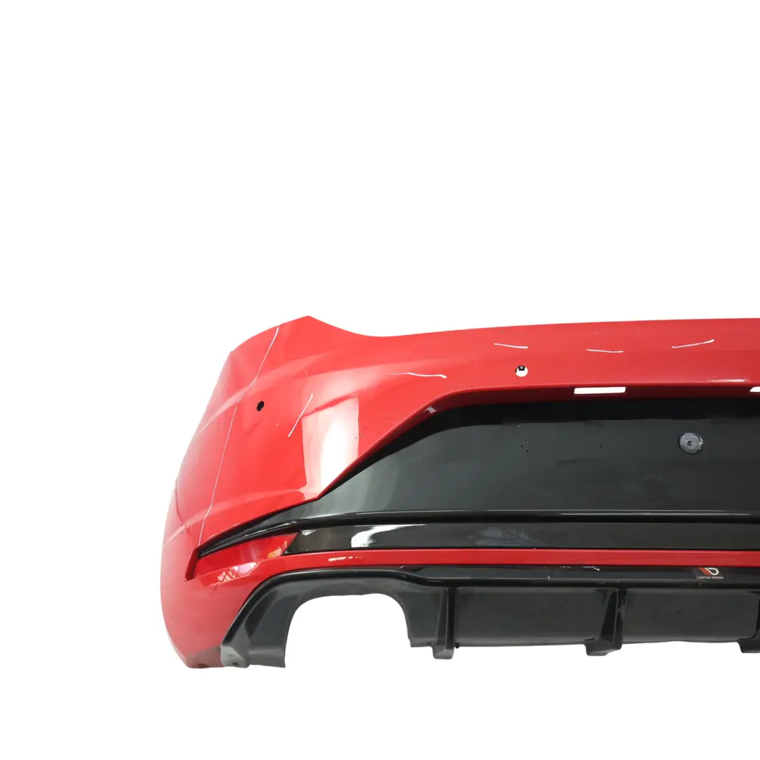 Seat Leon Mk3 Hatchback Tylny Zderzak Panel Cupra Emotion Czerwony S3H - SKU 5F0807421E-EMR1 - Numer Części 5F0807217GS