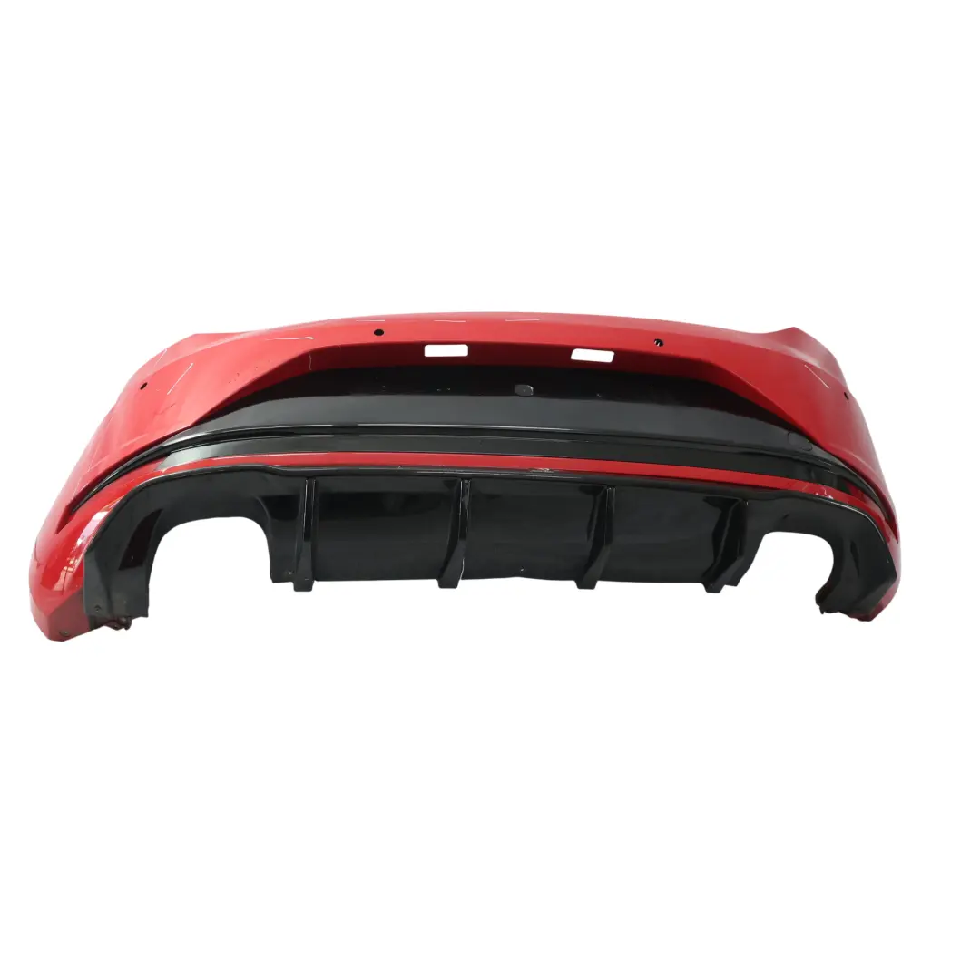 Mk3 Hatchback Rear Bumper Panel Cupra Cover Trim Emotion Red - S3H to Seat Leon with Part number 5F0807217GS Seat Leon Mk3 Hatchback Rear Bumper Panel Cupra Cover Trim Emotion Red - S3H - SKU 5F0807421E-EMR1 - Part number 5F0807217GS