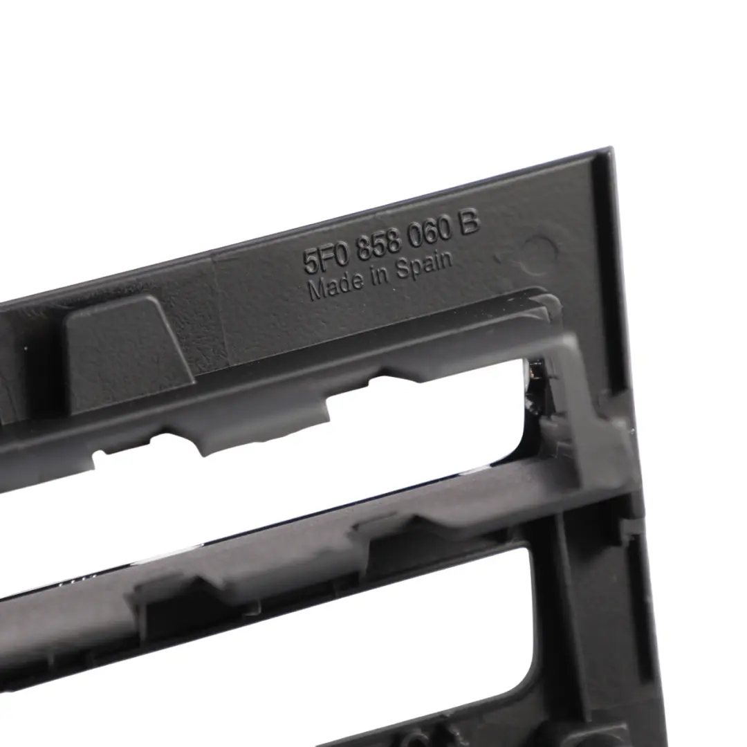 Mk3 Heater Climate Control Surround Trim Panel to Seat Leon with Part number 5F0858060B Seat Leon Mk3 Heater Climate Control Surround Trim Panel - SKU 5F0858060B - Part number 5F0858060B
