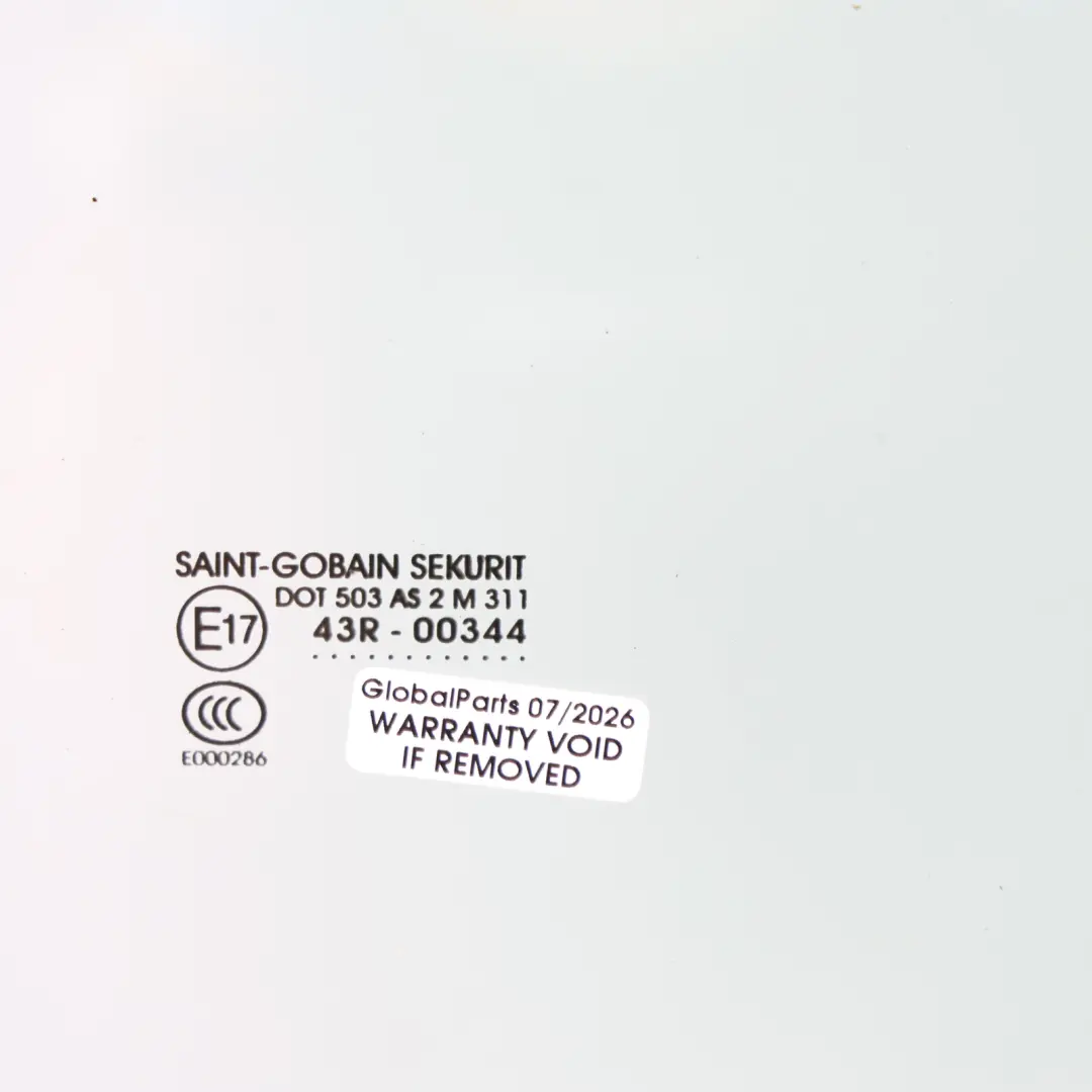 Seat Leon Mk3 5Dr Door Window Glass AS2 Rear Right O/S - SKU 5F4845026B - Part number 5F4845026B