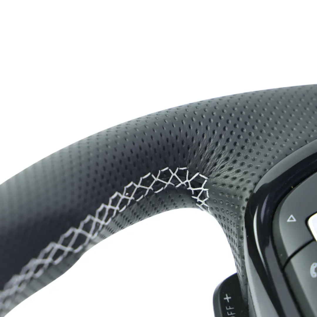 Steering Wheel NEW Black Leather Flat Bottom to Volkswagen Golf Mk7 R with Part number 5G0419091CN Volkswagen Golf Mk7 R Steering Wheel NEW Black Leather Flat Bottom - SKU 5G0419091CN-1 - Part number 5G0419091CN