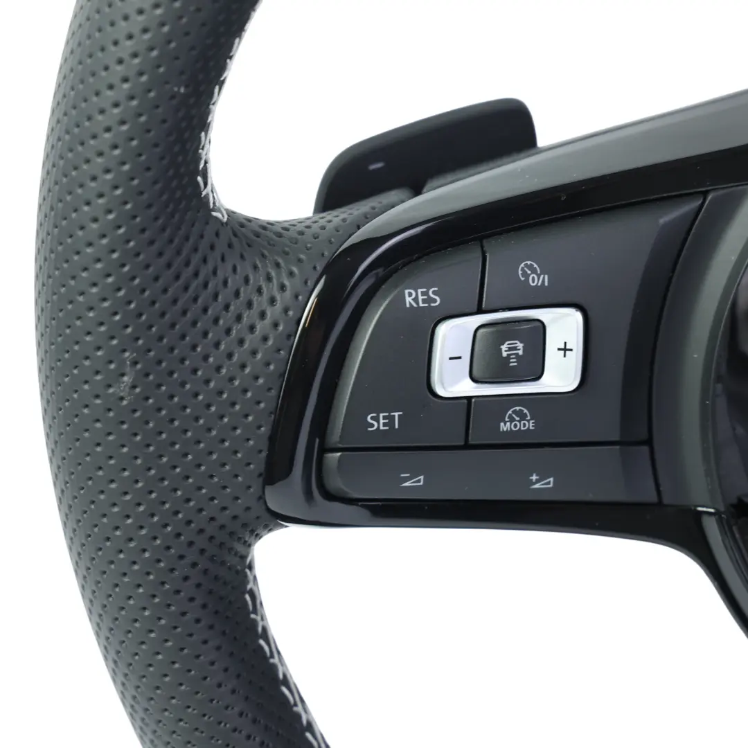 Volkswagen Golf Mk7 R Steering Wheel NEW Black Leather Flat Bottom - SKU 5G0419091CN-1 - Part number 5G0419091CN