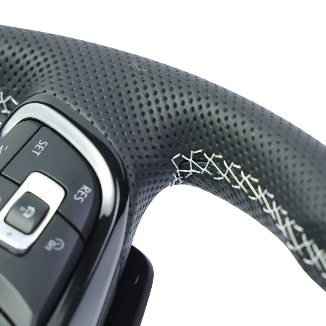 Volkswagen Golf Mk7 R Steering Wheel NEW Black Leather Flat Bottom - SKU 5G0419091CN-1 - Part number 5G0419091CN