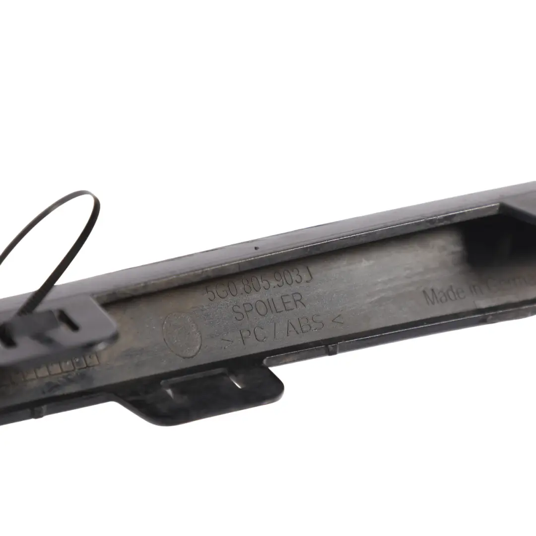Volkswagen Golf R Mk7 Front Bumper Spoiler Black Left N/S - SKU 5G0805903J - Part number 5G0805903J