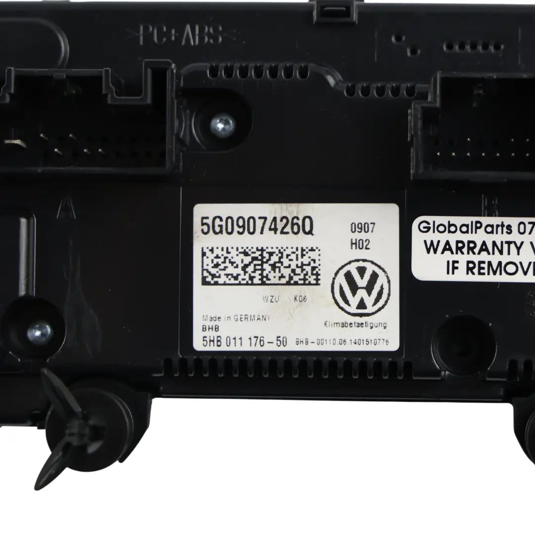 Volkswagen Golf Mk7 Panel Klimatyzacji - SKU 5G0907426Q - Numer Części 5G0907426Q