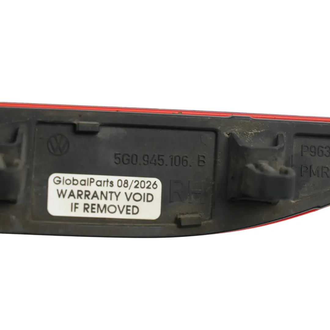 Volkswagen Golf Mk7 Reflektor Stoßstange Hinten Getönt R-Line Rechts - SKU 5G0945106B - Teilenummer 5G0945106B