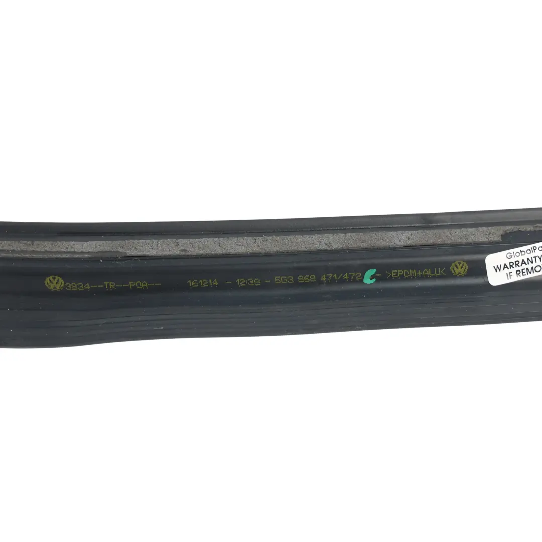B-Pillar Outer Seal Window Lifter Right O/S to Volkswagen Golf Mk7 with Part number 5G3868472C Volkswagen Golf Mk7 B-Pillar Outer Seal Window Lifter Right O/S - SKU 5G3868472C - Part number 5G3868472C