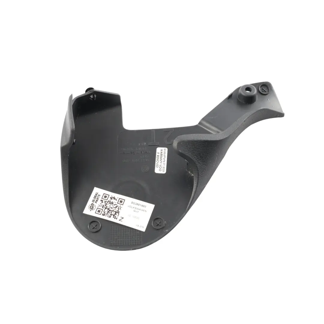 Volkswagen Golf Mk7 Front Seat Cover Trim Panel Black Inner Right O/S - SKU 5G3881480 - Part number 5G3881480