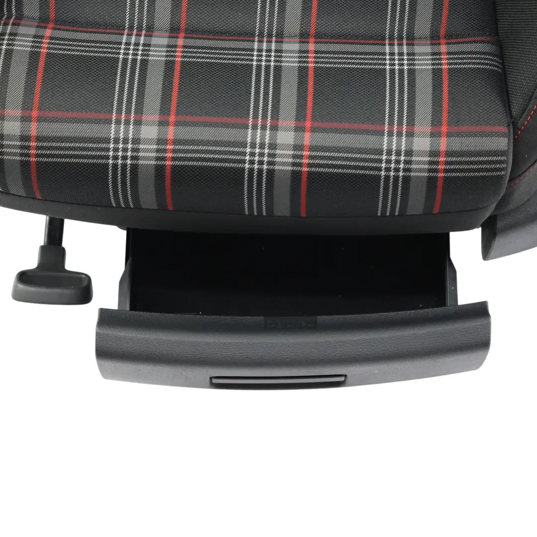 3Dr Seat Front Left N/S Interior Cloth Titanium Black Red to Volkswagen Golf Mk7 with Part number 5G3881805CG Volkswagen Golf Mk7 3Dr Seat Front Left N/S Interior Cloth Titanium Black Red - SKU 5G3881805CG-2 - Part number 5G3881805CG