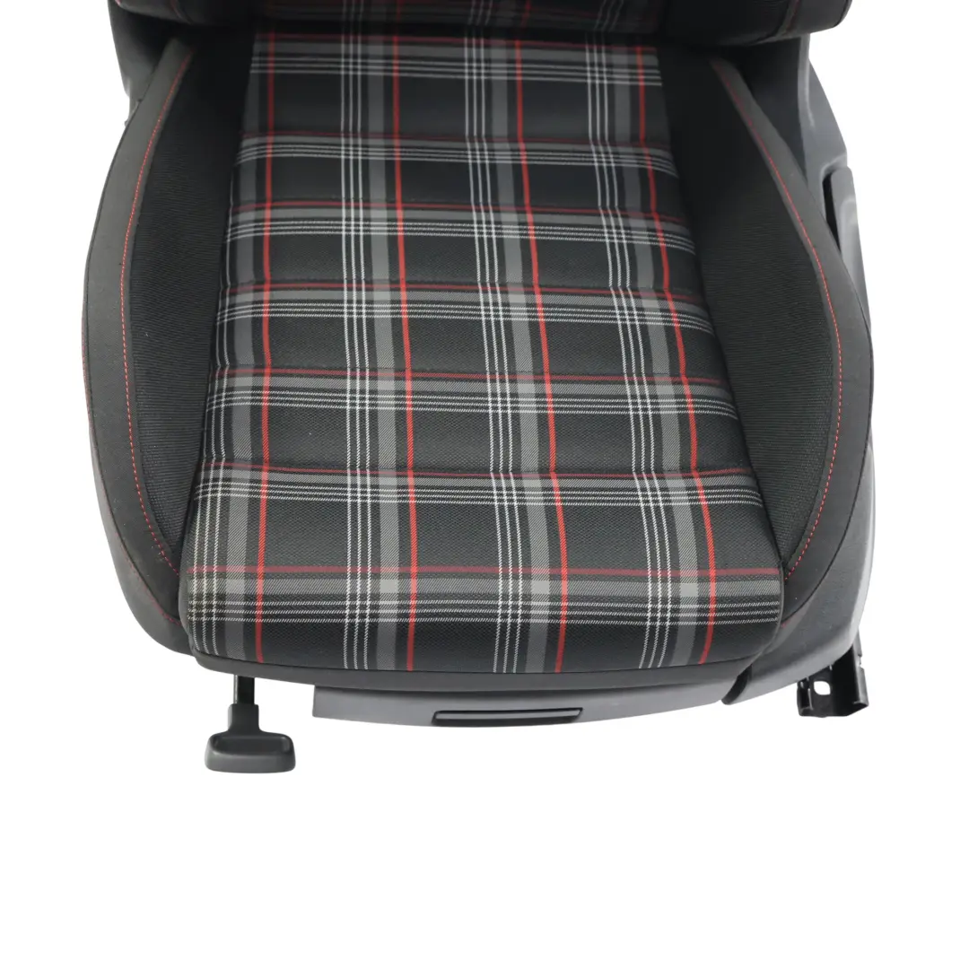 Volkswagen Golf Mk7 3Dr Seat Front Left N/S Interior Cloth Titanium Black Red - SKU 5G3881805CG-2 - Part number 5G3881805CG
