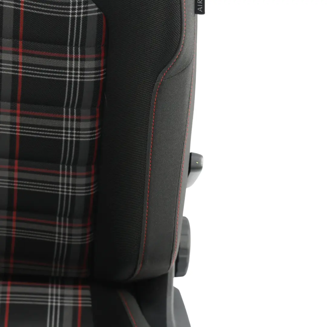 Volkswagen Golf Mk7 3Dr Seat Front Left N/S Interior Cloth Titanium Black Red - SKU 5G3881805CG-2 - Part number 5G3881805CG