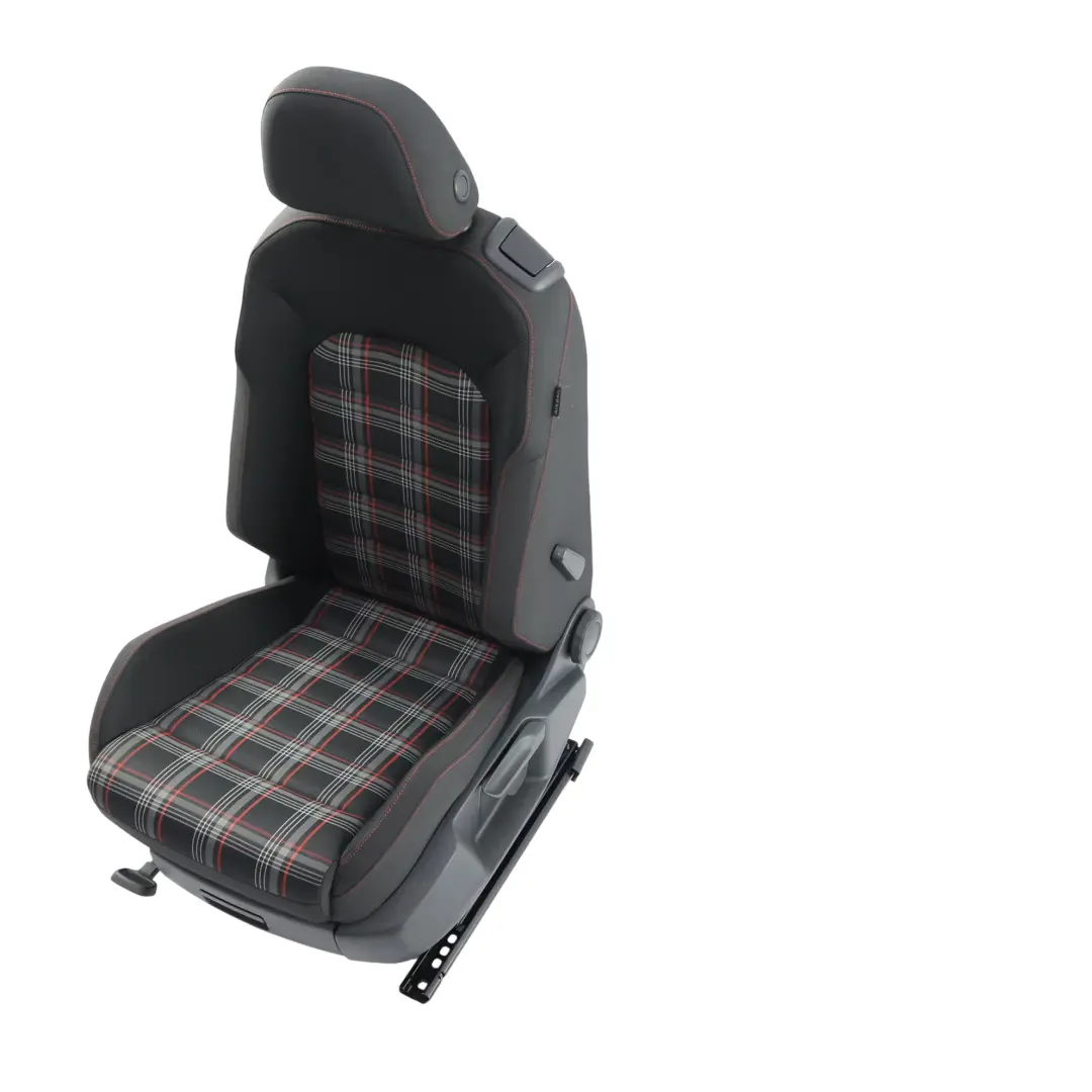 3Dr Seat Front Left N/S Interior Cloth Titanium Black Red to Volkswagen Golf Mk7 with Part number 5G3881805CG Volkswagen Golf Mk7 3Dr Seat Front Left N/S Interior Cloth Titanium Black Red - SKU 5G3881805CG-2 - Part number 5G3881805CG
