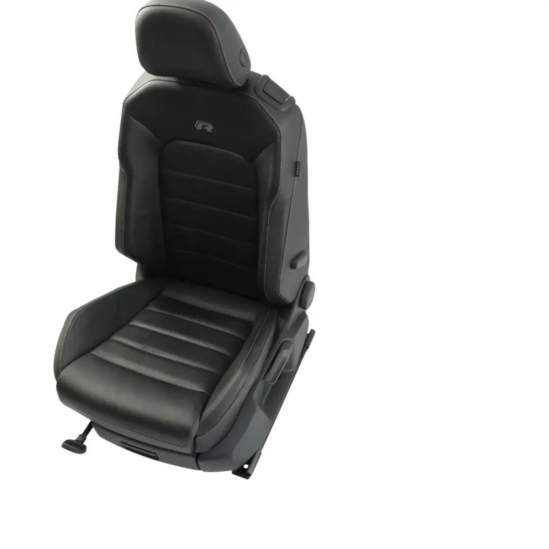 Volkswagen Golf R 5G Fotel Lewy Skóra Tytanowy Czarny Kryształowy Szary - SKU 5G3881805DC-1 - Numer Części 5G3881805DC