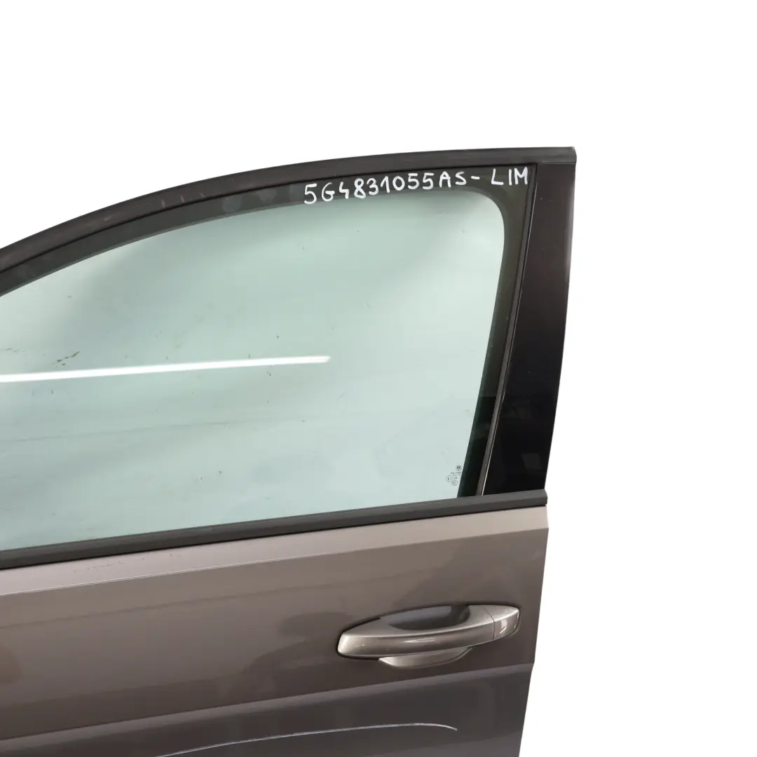 Door Front Left N/S Panel Limestone Grey Metallic - A7N to Volkswagen VW Golf Mk7 with Part number 5G4831055AS Volkswagen VW Golf Mk7 Door Front Left N/S Panel Limestone Grey Metallic - A7N - SKU 5G4831055AS-LIM - Part number 5G4831055AS