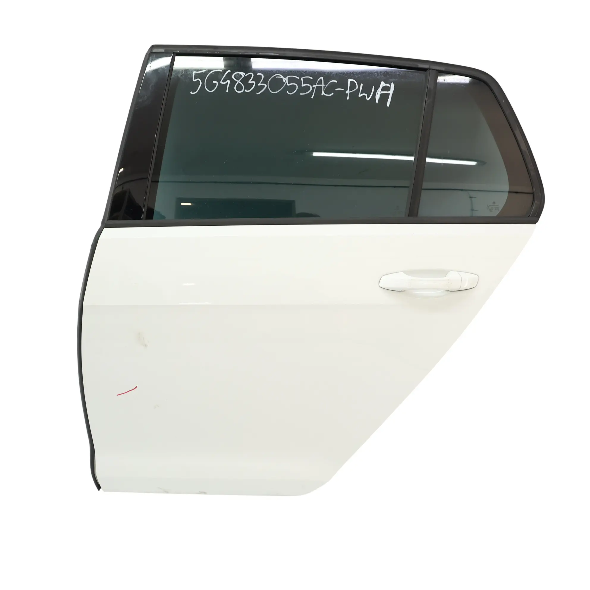 VW Volkswagen Golf 7 Pannello Di Porta Posteriore Sinistro Pure White - C9A