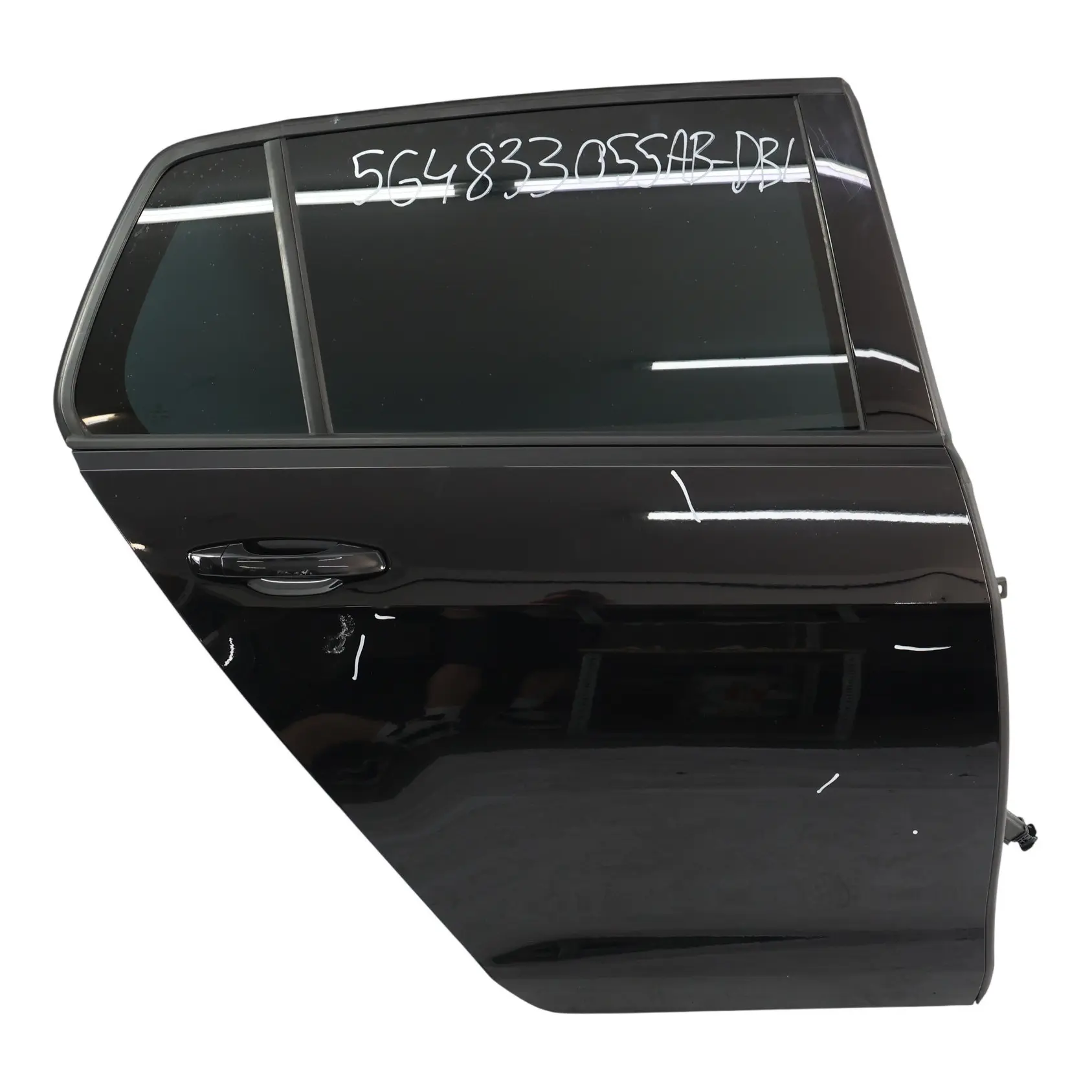 Volkswagen Golf Mk7 Rear Door Right O/S Deep Black Pearl Effect - C9X