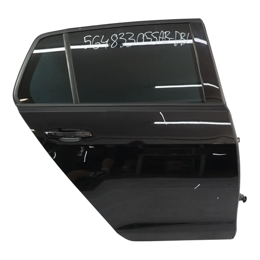 Door Right O/S Deep Black Pearl Effect - C9X to Volkswagen Golf Mk7 Rear with Part number 5G4833056AD Volkswagen Golf Mk7 Rear Door Right O/S Deep Black Pearl Effect - C9X - SKU 5G4833056AD-DBL - Part number 5G4833056AD