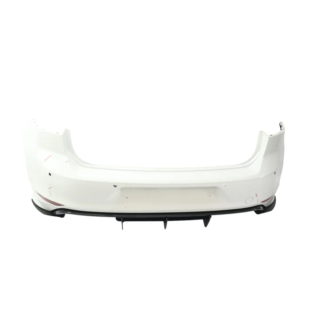 Volkswagen VW Golf Mk7 Zderzak Tylny R-Line Panel Biały Pure White C9A - SKU 5G6807417AS-PWH1 - Numer Części 5G6807417AS