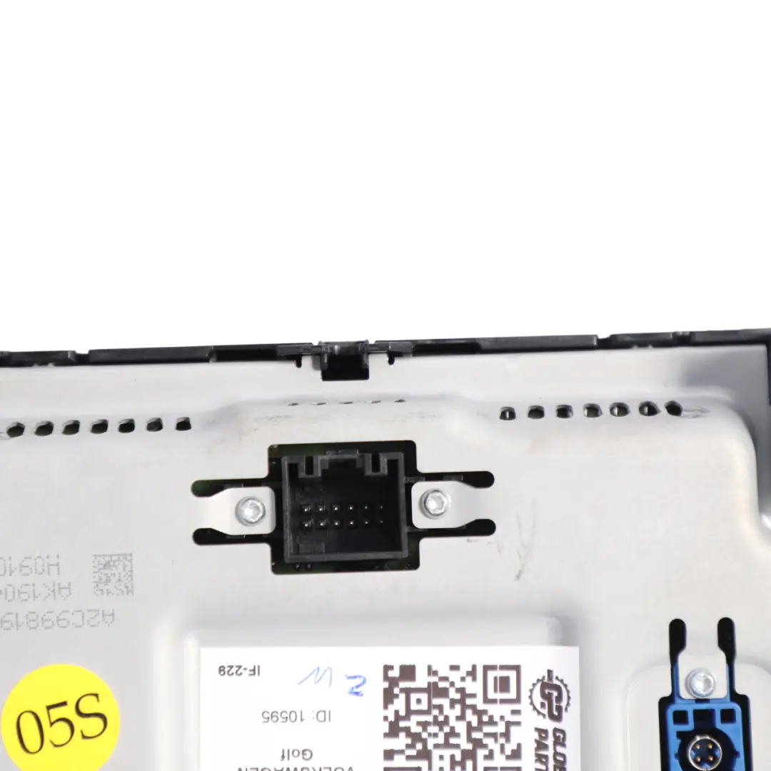 Multimedia Sat Nav Radio Display Screen to VW Volkswagen Golf Mk7 VII with Part number 5G6919605A VW Volkswagen Golf Mk7 VII Multimedia Sat Nav Radio Display Screen - SKU 5G6919605A - Part number 5G6919605A