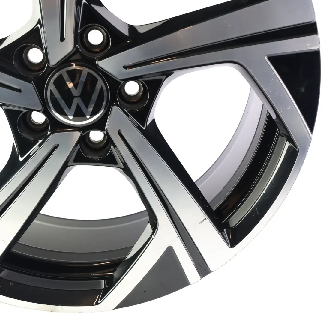 Volkswagen Golf Mk8 Jante Alliage Argent/Noir 18" 7,5J ET51 5/112 5H0601025 - SKU 5H0601025Q-1 - Numéro de pièce 5H0601025Q